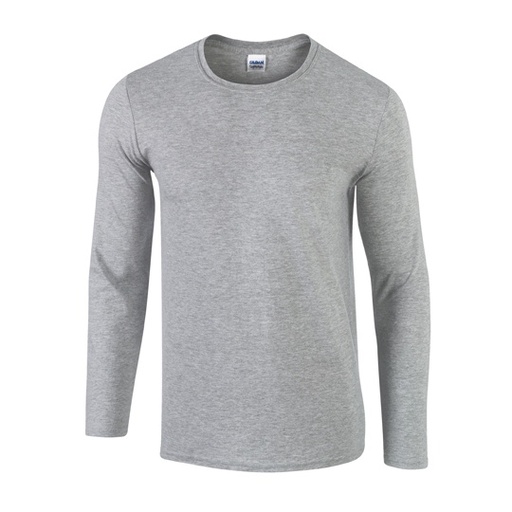 Koszulka Unisex Dlugi Rekaw Bawelniana G64400 - Sport Grey (Heather)