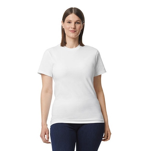 T-shirt Unisex Klasyczny Bawelna Ring-Spun GH000 - White
