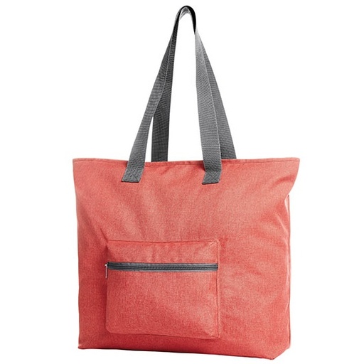 Duża torba na zakupy z zamkiem HF15017 - Red