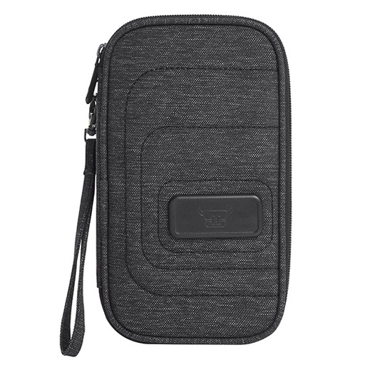 Organizer podrozny z kieszeniami HF16056 - Black & Grey-Sprinkle