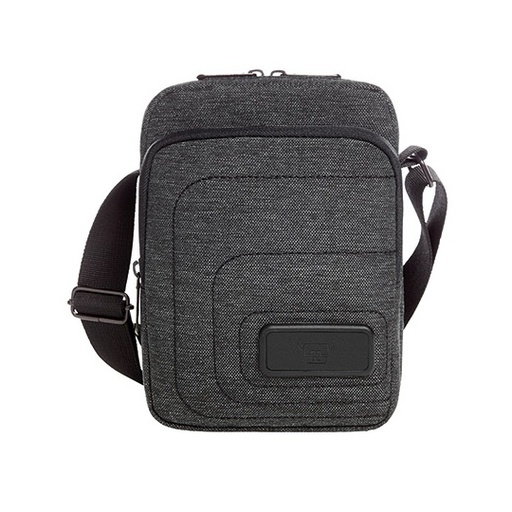 Mala torba na ramie z regulowanym paskiem HF16057 - Black & Grey-Sprinkle