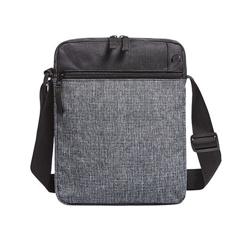 [HF4026-1000257499] Torba na ramię z organizerem HF4026 - Black & Grey-Sprinkle