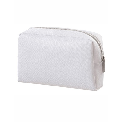 Torba Kosmetyczka Poliester Zamykana na Zamek HF7546 - White
