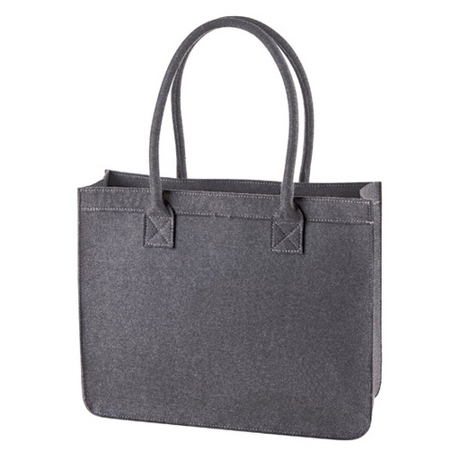 [HF7556-1000075653] Torba filcowa shopper HF7556 - Anthracite