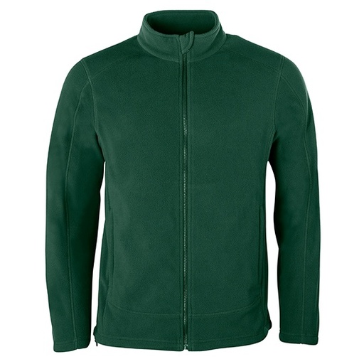 Męska bluza polarowa na zamek HRM1201 - Bottle Green