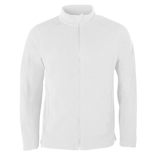 Męska bluza polarowa na zamek HRM1201 - White