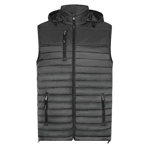 Męska kamizelka z kapturem wodoodporna HRM1301 - Dark Grey