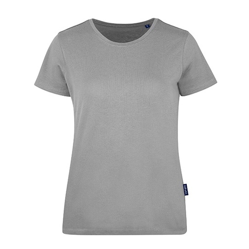 Damski T-shirt Slim z Okrągłym Dekoltem HRM201 - Stone