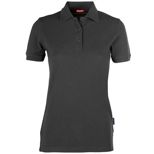 Damskie polo z podwójnej piki HRM403 - Dark Grey