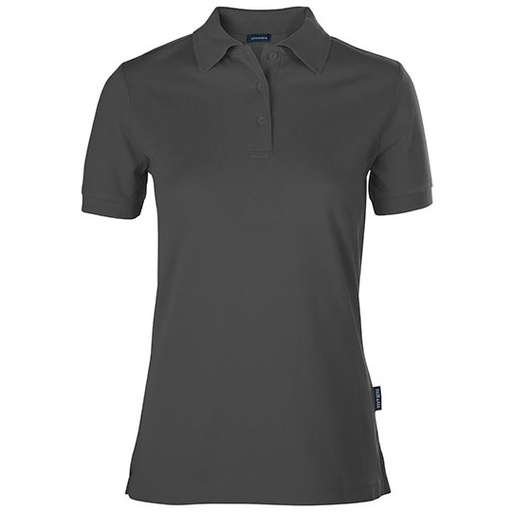 Polo Damskie Slim Bawełniana Pika HRM601 - Dark Grey