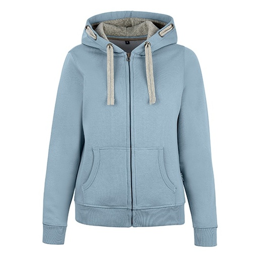 Bluza Damska Slim Bawełniana z Kapturem HRM801 - Sky Blue