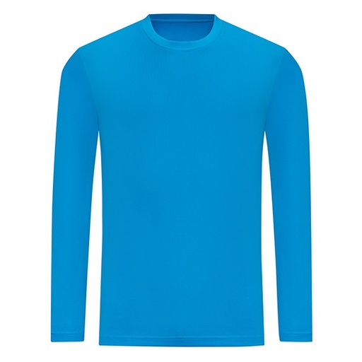 Koszulka Sportowa Dlugi Rekaw Odprowadzajaca Wilgoc Ochrona UV JC002 - Sapphire Blue