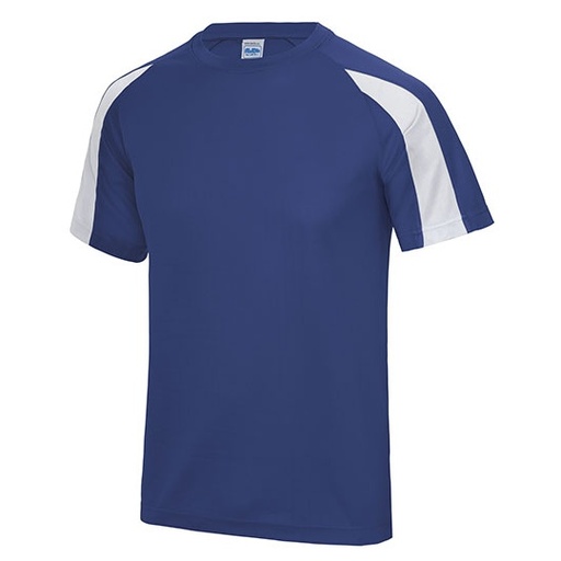 Dziecięcy T-shirt Sportowy JC003J - Royal Blue & Arctic White