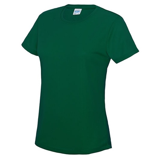 Damski t-shirt sportowy slim JC005 - Bottle Green