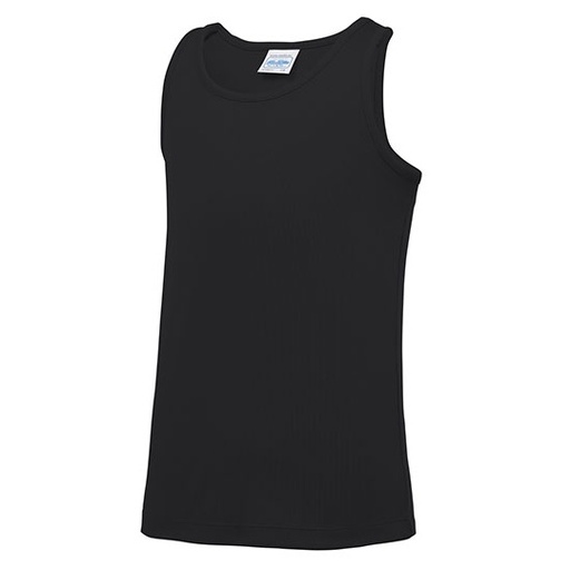 Koszulka sportowa dziecięca bez rękawów JC007J - Jet Black