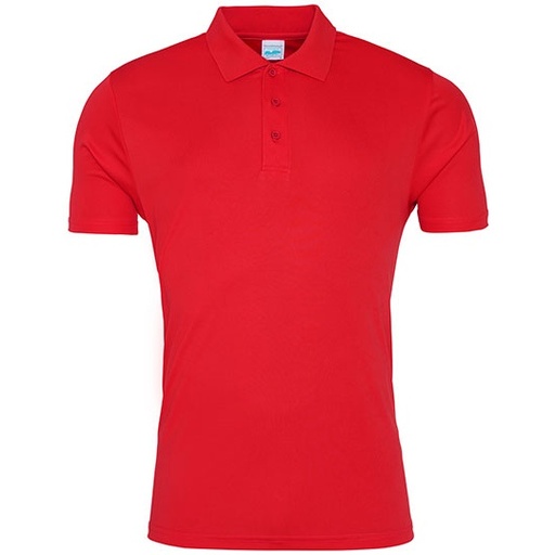Koszulka Polo Meska Odprowadzajaca Wilgoc JC021 - Fire Red