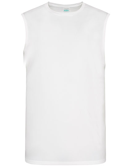 Męski bezrękawnik sportowy Cool Smooth  - Arctic White