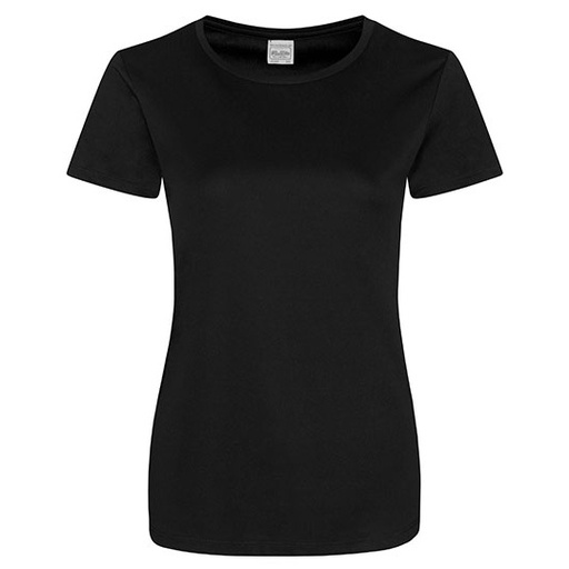Damski T-shirt Gładki JC025 - Jet Black