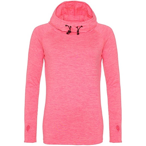 Bluza Damska Slim Fit Szybkoschnaca JC038 - Electric Pink Melange