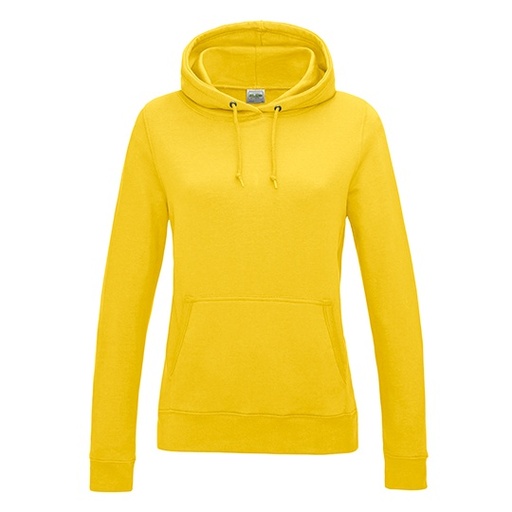 Damska bluza z kapturem klasyczna JH001F - Sun Yellow