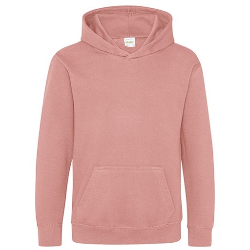 Bluza Dziecieca Klasyczna Czesana z Kapturem JH001K - Dusty Pink