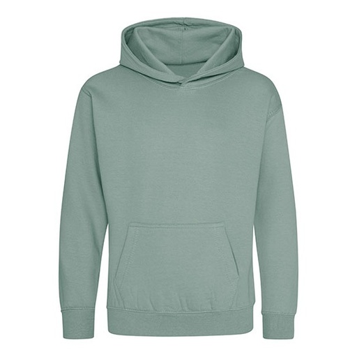 Bluza Dziecieca Klasyczna Czesana z Kapturem JH001K - Dusty Green