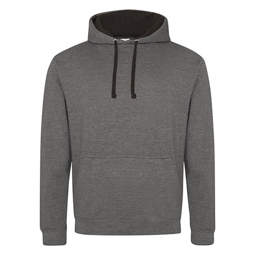 Bluza Varsity JH003 - Charcoal (Heather) & Jet Black