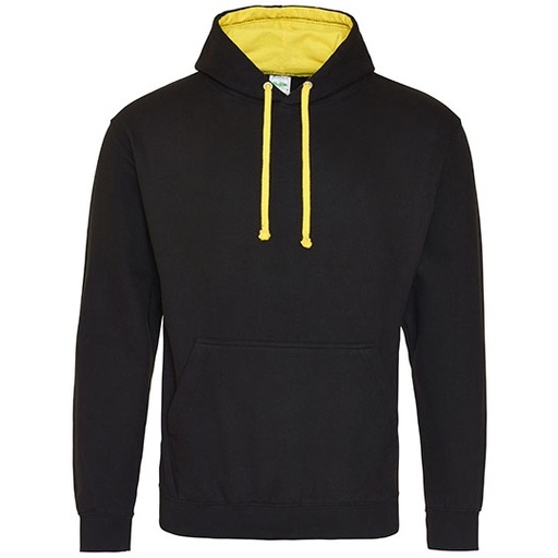 Bluza Varsity JH003 - Jet Black & Sun Yellow