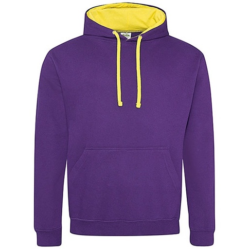 Bluza Varsity z kapturem JH003 - Purple & Sun Yellow