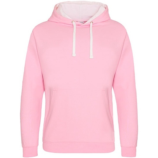 Bluza Klasyczna Bawełniana Czesana JH003 - Baby Pink & Arctic White