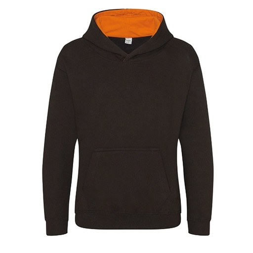 Bluza Dziecieca Klasyczna Czesana JH003K - Jet Black & Orange Crush