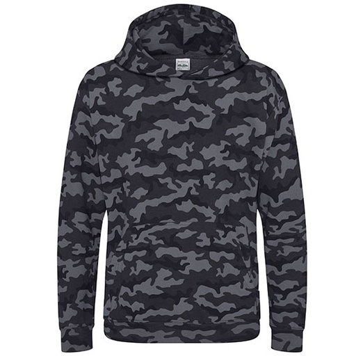 Dziecięca bluza moro z kapturem JH014J - Black Camo