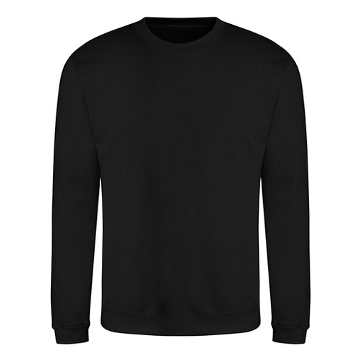 Bluza bawełniana klasyczna z okrągłym dekoltem JH030 - Deep Black