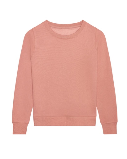 Bluza Damska Slim Bawełniana Czesana JH030F - Dusty Pink