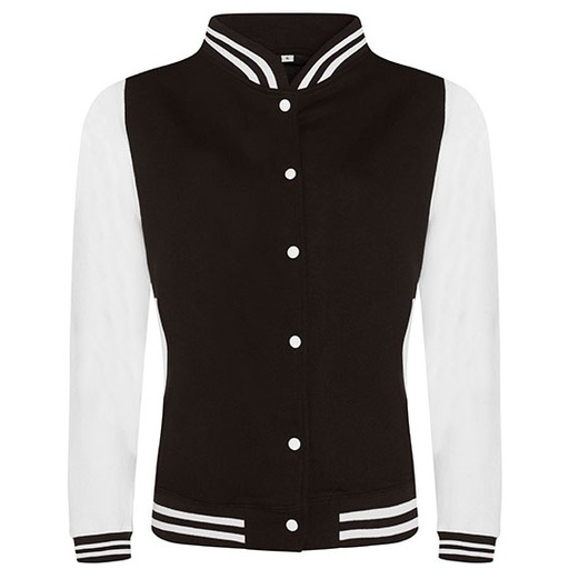 Bluza Baseballowa JH043 - Jet Black & White