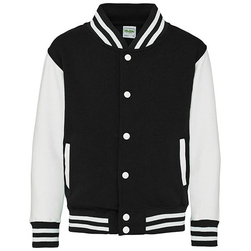 Dziecięca bluza baseballowa JH043K - Jet Black & White