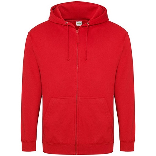 Bluza Rozpinana Klasyczna Bawelniana Czesana JH050 - Fire Red