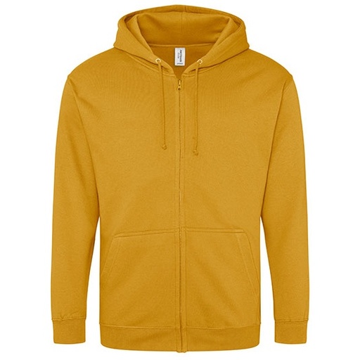 Bluza Rozpinana Klasyczna Bawelniana Czesana JH050 - Mustard