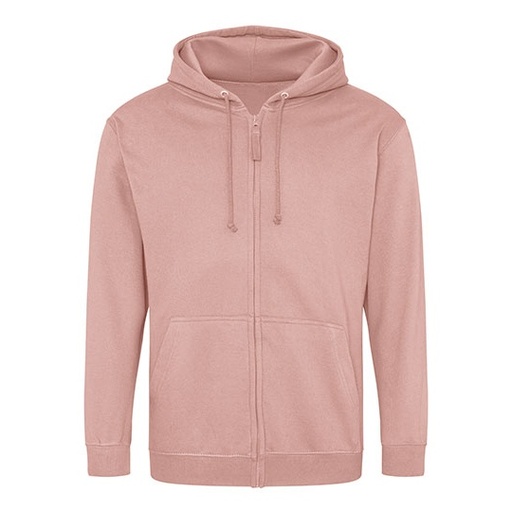 Bluza Rozpinana Klasyczna Bawelniana Czesana JH050 - Dusty Pink