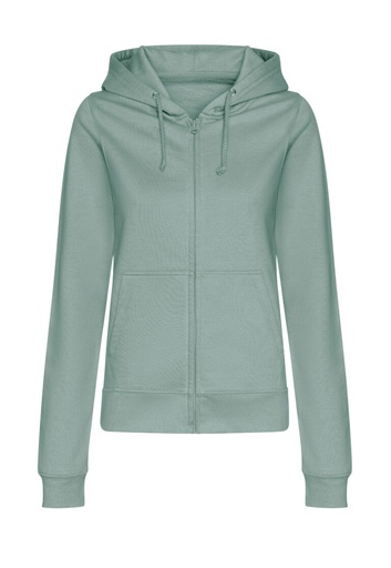 Damska Bluza Oversize Rozpinana Bawełniana JH050F - Dusty Green
