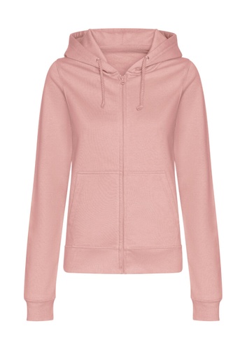 Damska Bluza Oversize Rozpinana Bawełniana JH050F - Dusty Pink