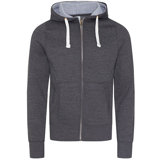 Bluza rozpinana z kapturem klasyczna - Charcoal (Heather)