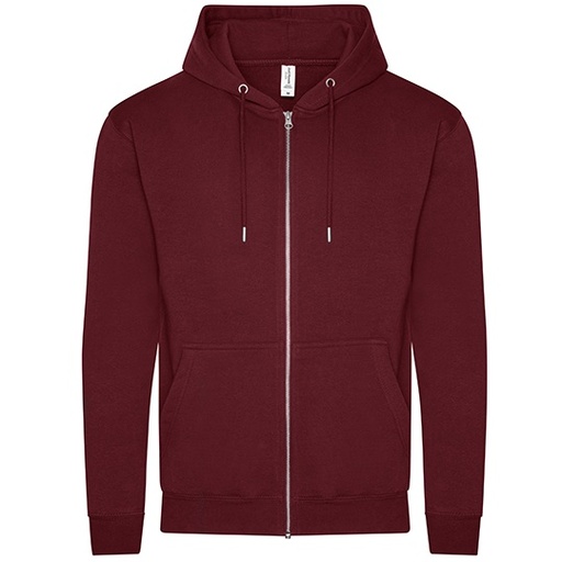 Bluza Rozpinana Standardowy Kroj Bawelna Organiczna JH250 - Burgundy