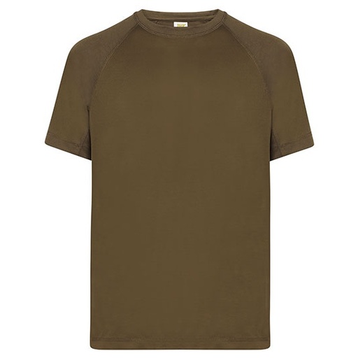 Męski T-shirt Sportowy Slim JHK100 - Khaki