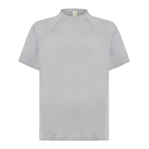 Męski T-shirt Sportowy Slim JHK100 - Silver