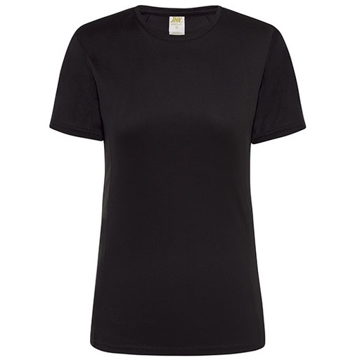 Damski t-shirt sportowy slim JHK101 - Black