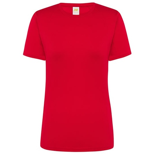 Damski t-shirt sportowy slim JHK101 - Red