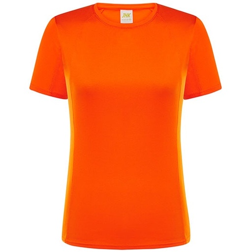 Damski t-shirt sportowy slim JHK101 - Orange