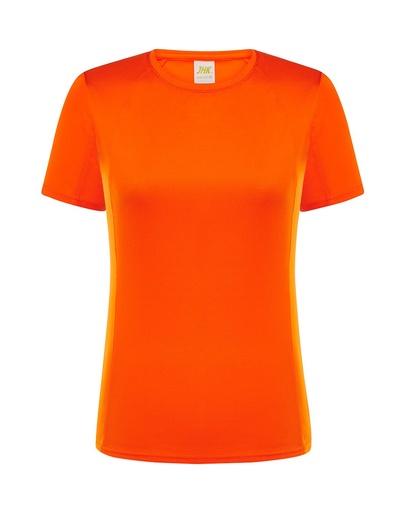 T-shirt Damski Sportowy Slim Poliester JHK101 - Orange