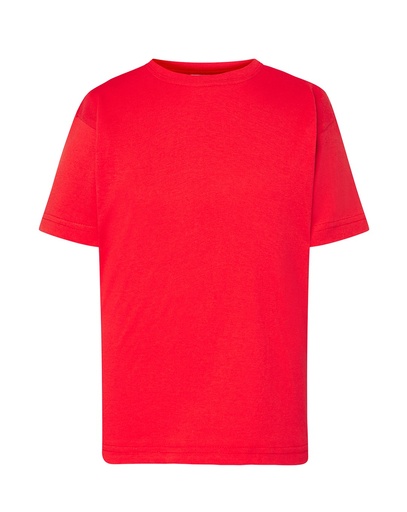 T-Shirt Dziecięcy Klasyczny Bawełniany JHK150K - Warm Red